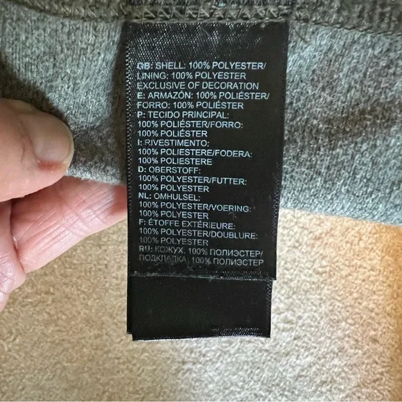 NORTH FACE Mens XL Jacket Knit Lightweight Jacket Zip 3 Pocket + 1 Inside Gray - Picture 6 of 8